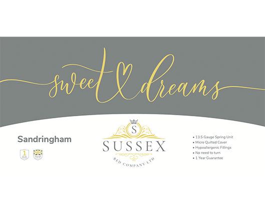 Sandringham Divan and Mattress Set- Double