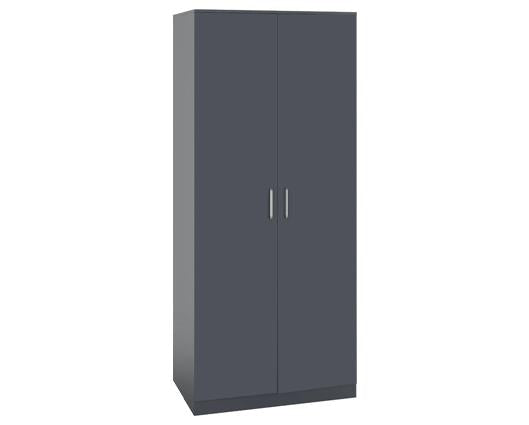 DAKOTA 2 DOOR WARDROBE - DARK GREY