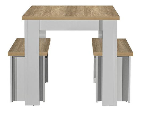 Harper Grey Dining Table & bench set