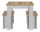Harper Grey Dining Table & bench set