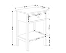 Essentials 1 Drawer Petite Bedside Cabinet