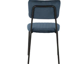 SHELDON DINING CHAIR (X4 PER BOX) - NAVY BLUE VELVET FABRIC