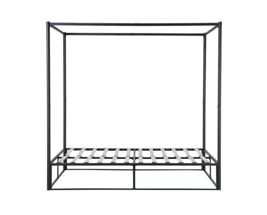 Farringdon Metal 4 Poster Double Bed - Black
