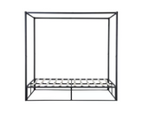Farringdon Metal 4 Poster Double Bed - Black