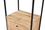 Alva Open Wardrobe 2 Drawers - Wotan Oak