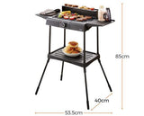 Tower Standing Electric BBQ Grill Black