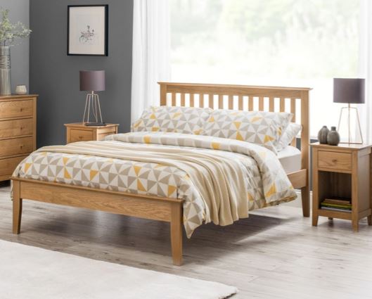 Salerno Shaker Single Oak Bed - Single