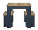 Harper Navy Dining Table & bench set