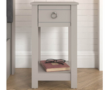 Clover 1 Drawer Bedside Table- Ivory