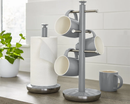 Swan Retro Towel Pole and Mug Tree Set Grey