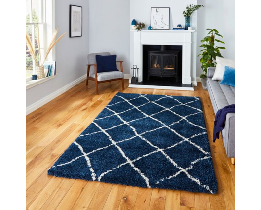 Skyler Navy/Cream - 160cm x 220cm