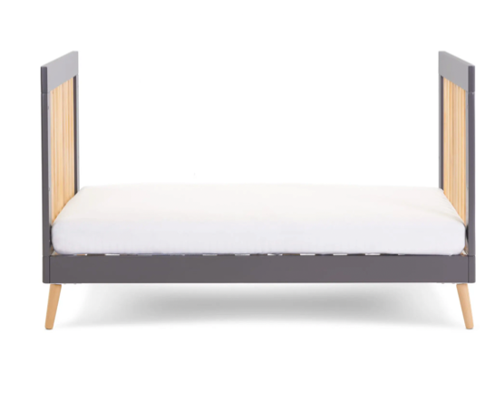 Maura Mini Cot Bed - Slate with Natural