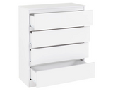 Marcus 4 Drawer Chest - White