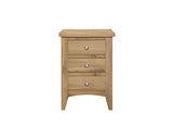 Hounslow 3 Drawer Bedside- Oak