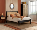 Catalina King Rattan Bed- Black