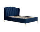 Lottie Double Ottoman Bed - Midnight Blue
