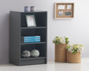 Traditional Small Narrow Bookcase-Dark Grey