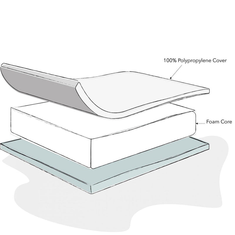 Foam Space Saver Cot Mattress-100 x 50cm