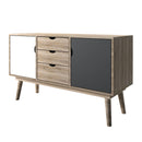 Selda Oak 2 Door Sideboard Grey