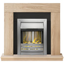 Milton Fireplace Suite in Oak 39 Inch