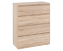 Marcus 4 Drawer Chest - Sonoma Oak Effect