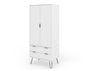 Austin White 2 Door, 2 Drawer Wardrobe