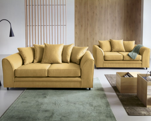 Daisy 2 Seater Sofa - Mustard