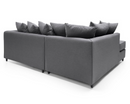 Daisy Left Hand Facing Corner Sofa - Dark Grey