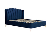 Lottie King Ottoman Bed - Midnight Blue