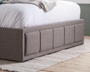 Harrison Ottoman King Size Bed-Grey