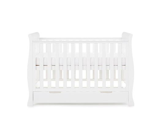 Stamford Mini Cot Bed + Moisture Mngmnt Mattress - White