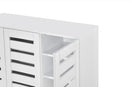Euston 3 Door Shoe Cabinet - White