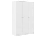 DENVER 3 DOOR WARDROBE BEDROOM SET - WHITE GLOSS