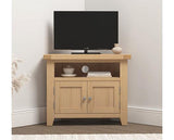 WINDSOR CORNER TV UNIT - NATURAL OAK