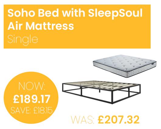 Soho Bed with SleepSoul Air Mattress - Single