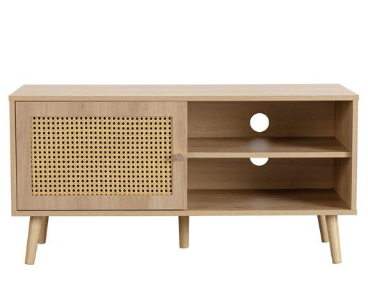Croxley Rattan Small TV Unit - Oak