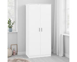 DAKOTA 2 DOOR WARDROBE - WHITE