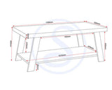 EDDIE COFFEE TABLE - GREY/SONOMA EFFECT