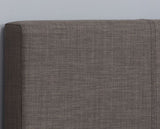 Beda King Size Fabric Ottoman - Grey