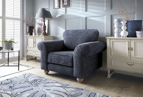 Iris Armchair - Dark Blue