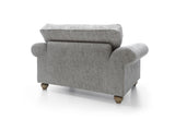 Iris Love Seat - Ash Grey