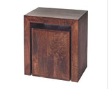 Sapeli Cubed Nest of 2 Tables