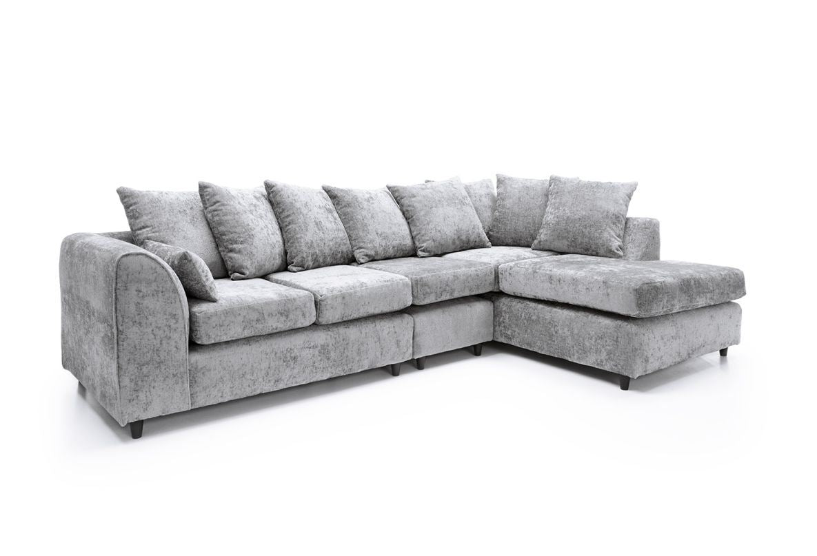 Heidi Right Hand Facing Corner Sofa Plus - Light Grey