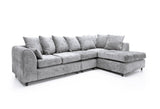 Heidi Right Hand Facing Corner Sofa Plus - Light Grey
