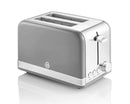 Swan Retro 2 Slice Toaster Grey