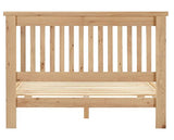 WINDSOR 4'6" LOW END BED - NATURAL OAK