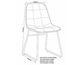 LUKAS DINING CHAIR (X2 PER BOX) - SAPPHIRE BLUE VELVET