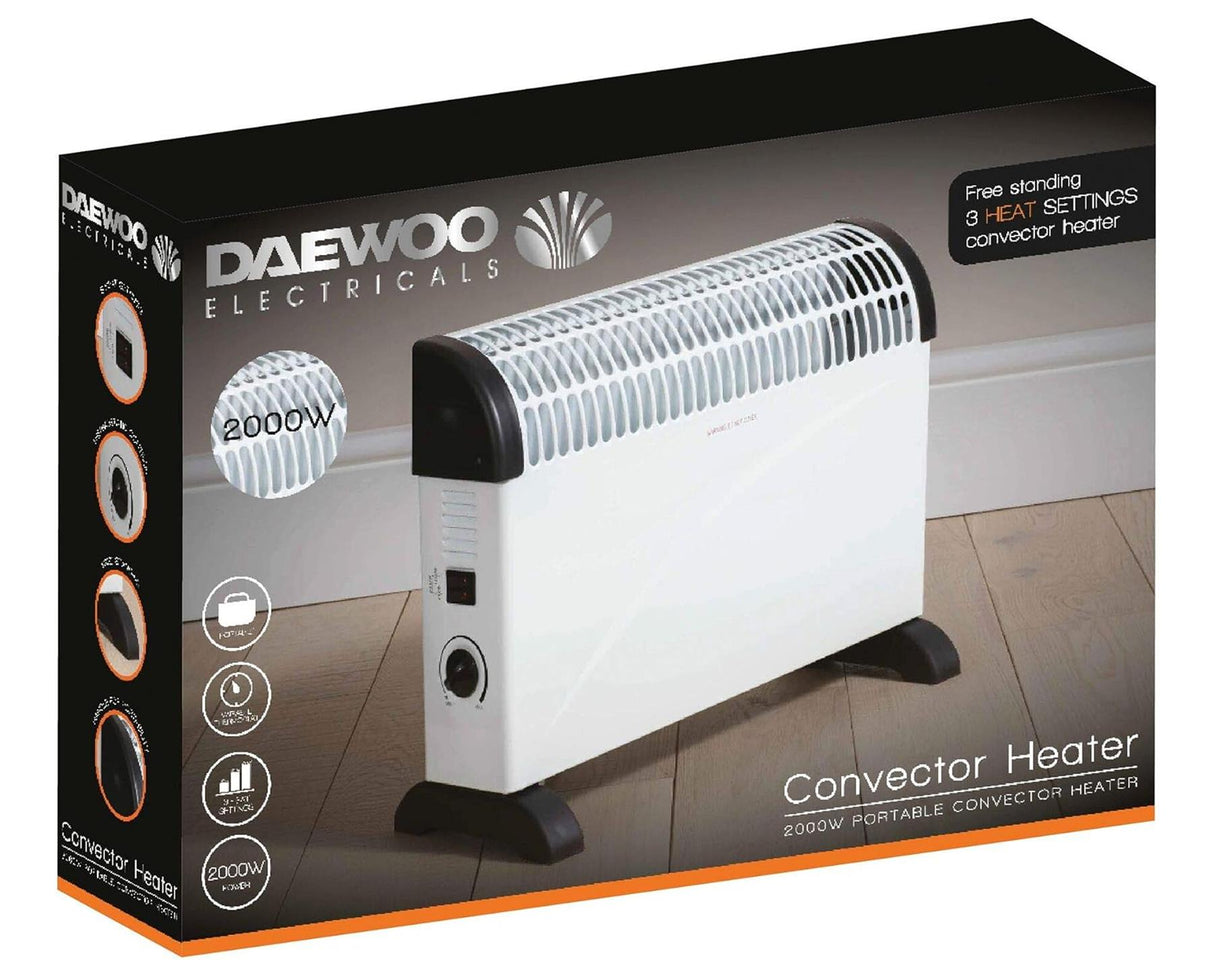 Daeowoo White Convector Heater 2000W