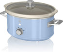Swan 3.5L Slow Cooker Retro Blue