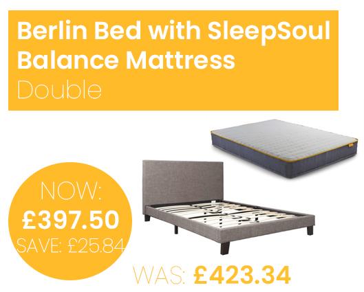 Berlin Bed with SleepSoul Balance Mattress - King